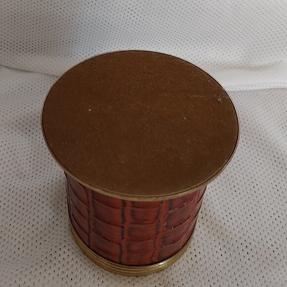 Vintage Faux Alligator Skin Pencil Caddy Pen Holder 1960s - Picture 3 of 6